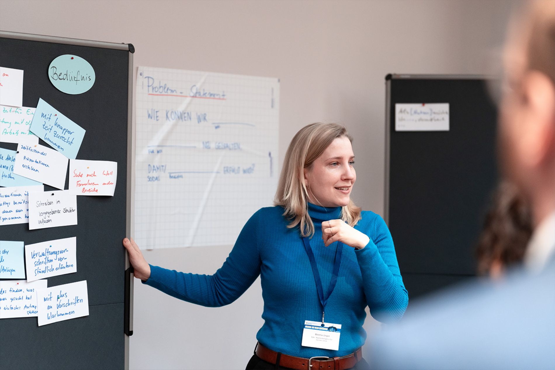 Beatrix Unger leitet einen Workshop auf dem Zukunftskongress 2024